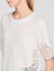 Cotton T-shirt with lace detail