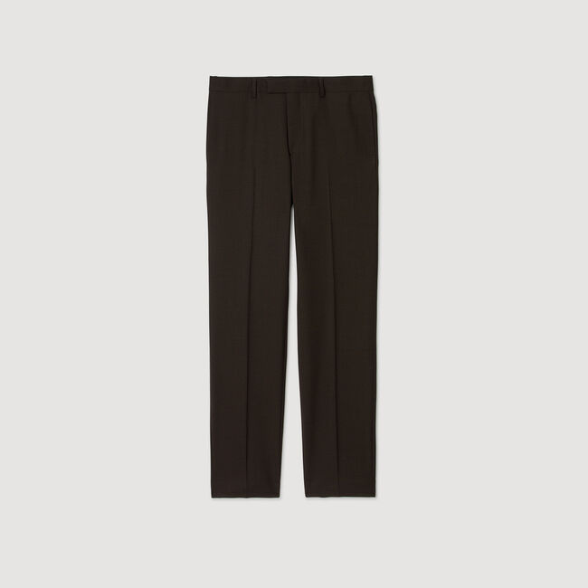 Wool suit trousers