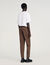 Elasticated straight-leg trousers