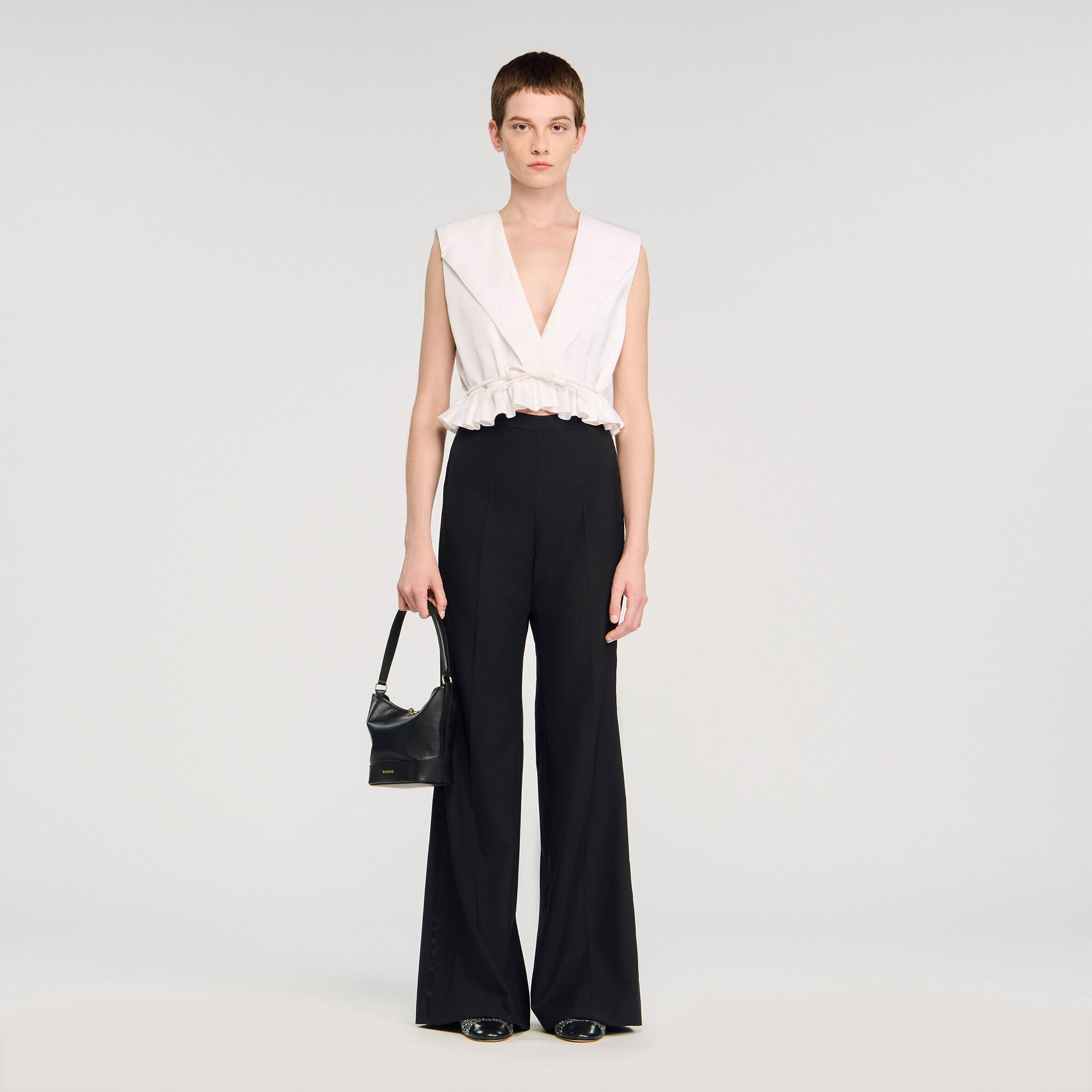 Satin stripe suit trousers Satin stripe suit trousers
