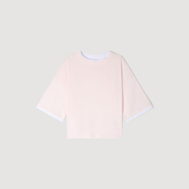 T-shirt with contrasting trim