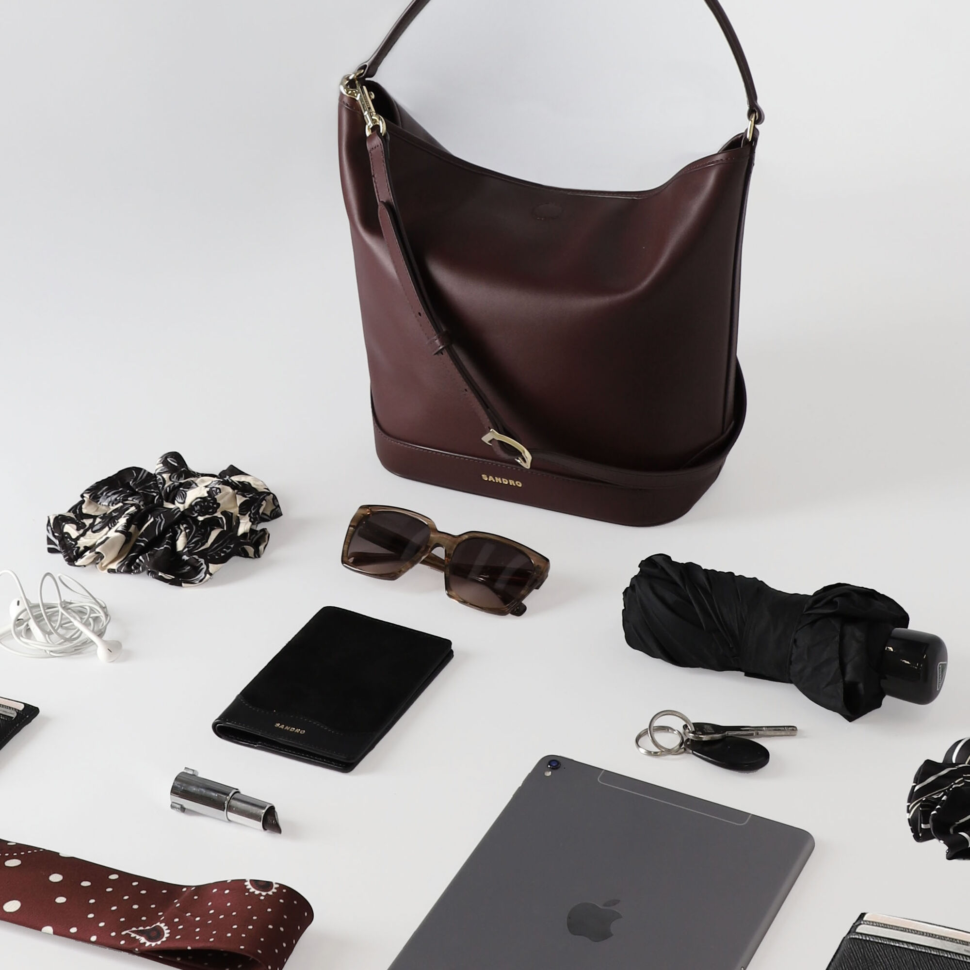 Leather bucket bag TANGOSO