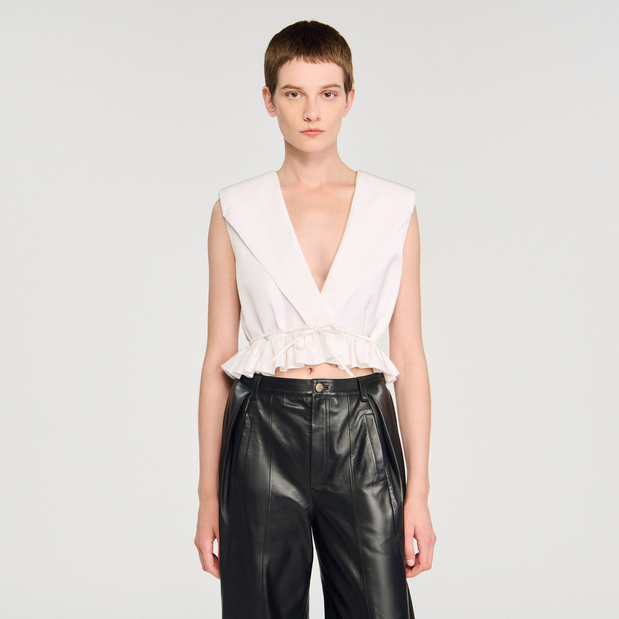 Ruffled crop top Ruffled crop top