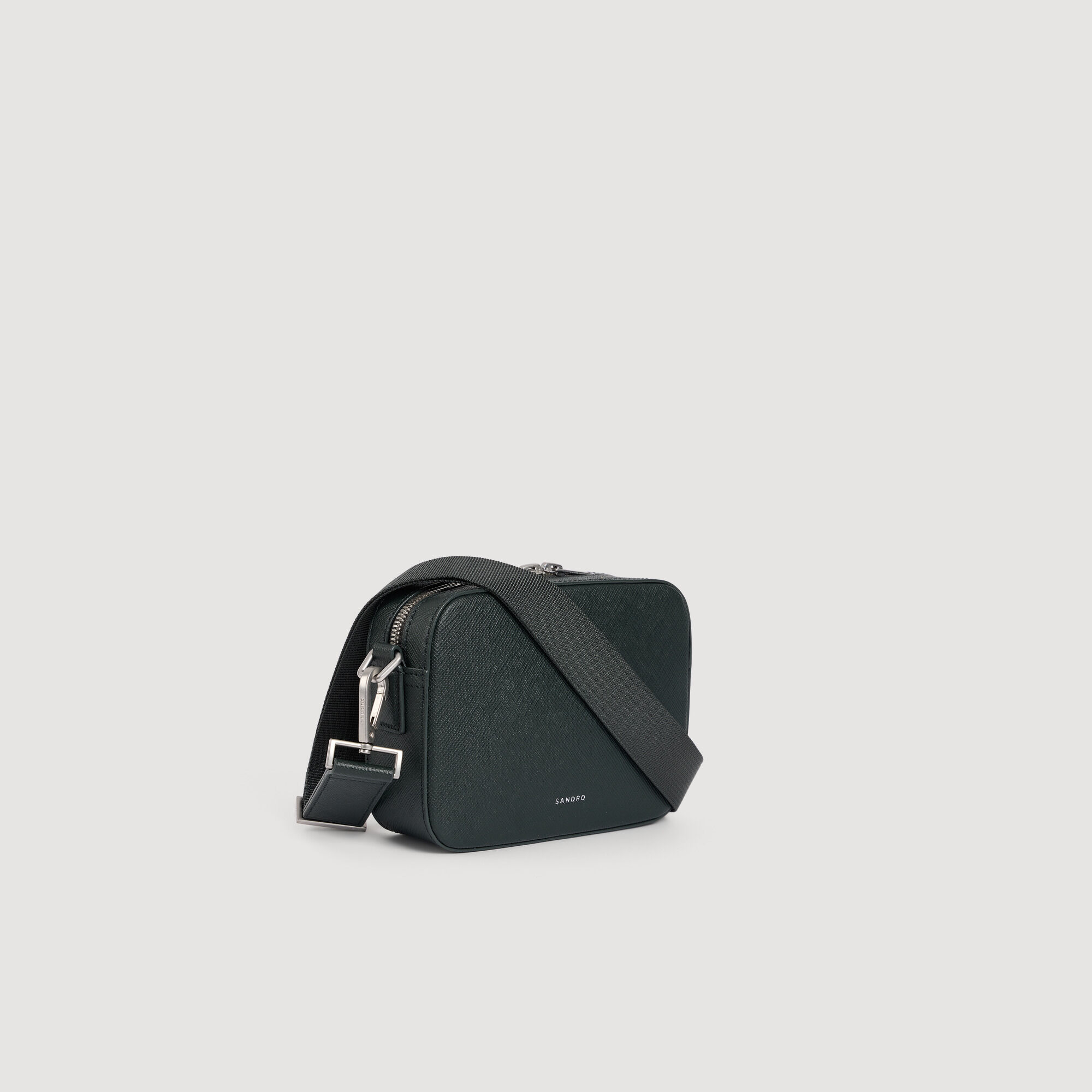 Small reconstituted leather bag - Men | Sandro Paris