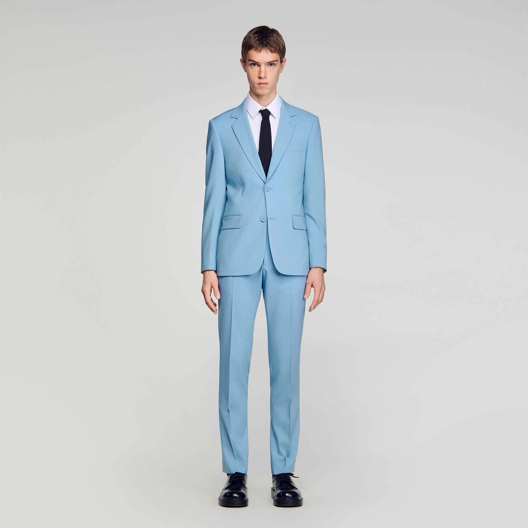 Wool suit trousers