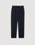 Elasticated straight-leg trousers
