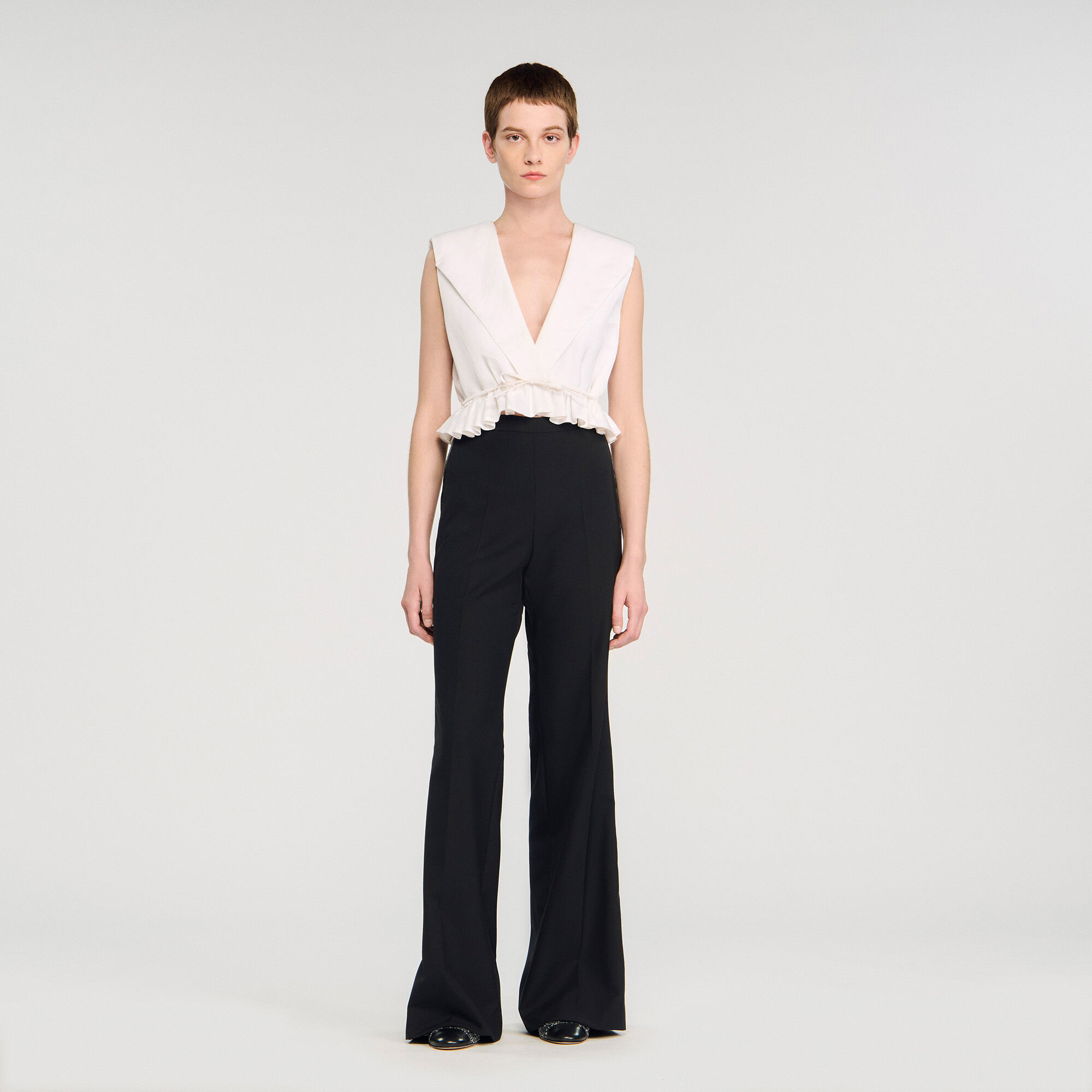 Satin stripe suit trousers Satin stripe suit trousers