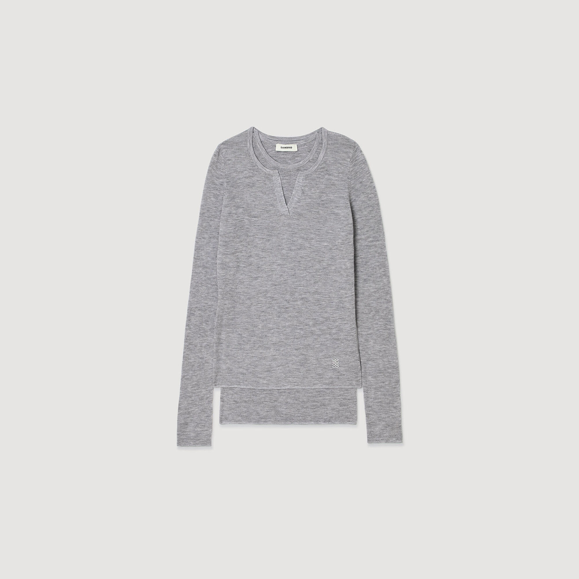 Wool layered effect jumper Wool layered effect jumper