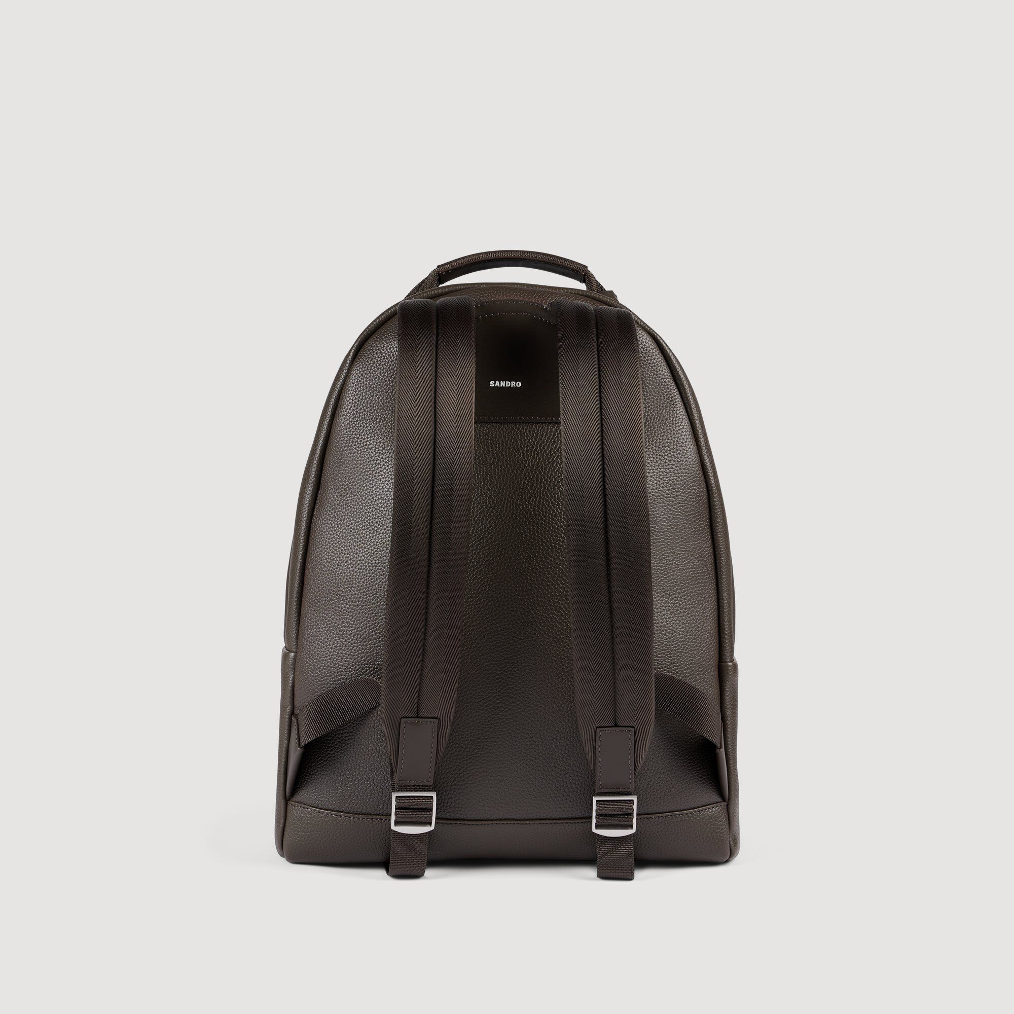 Coated canvas backpack