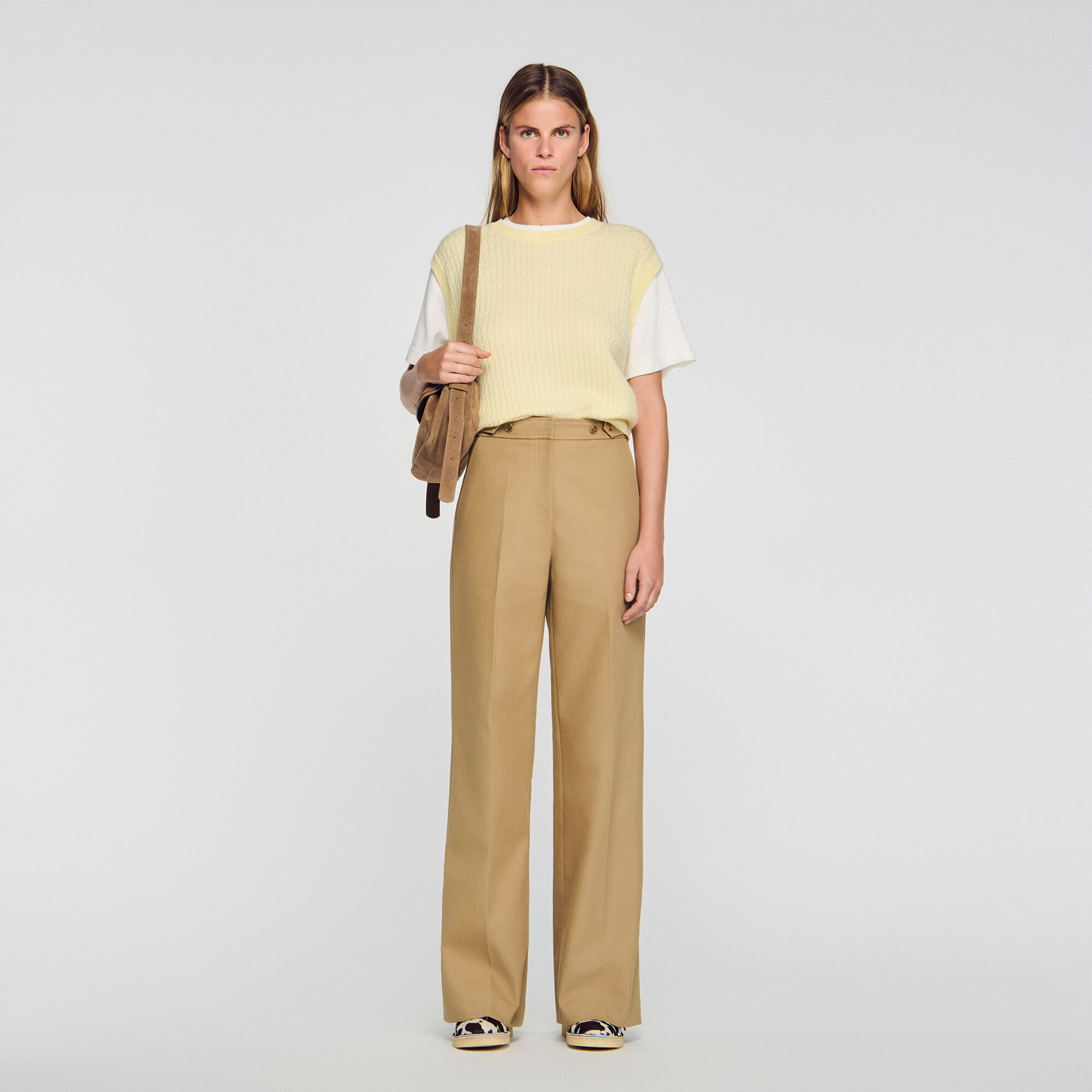 Cotton suit trousers