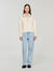 Contrast polo-neck knit jumper Contrast polo-neck knit jumper
