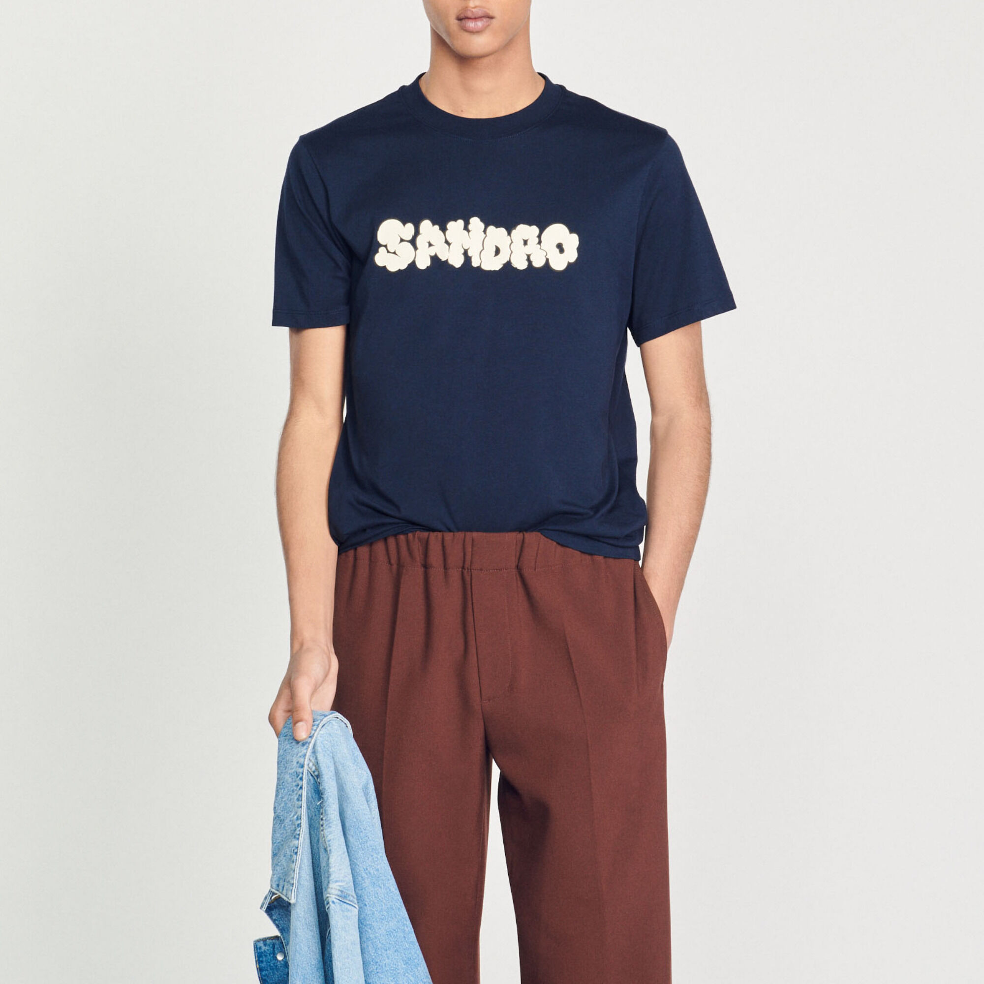Sandro embroidery T-shirt