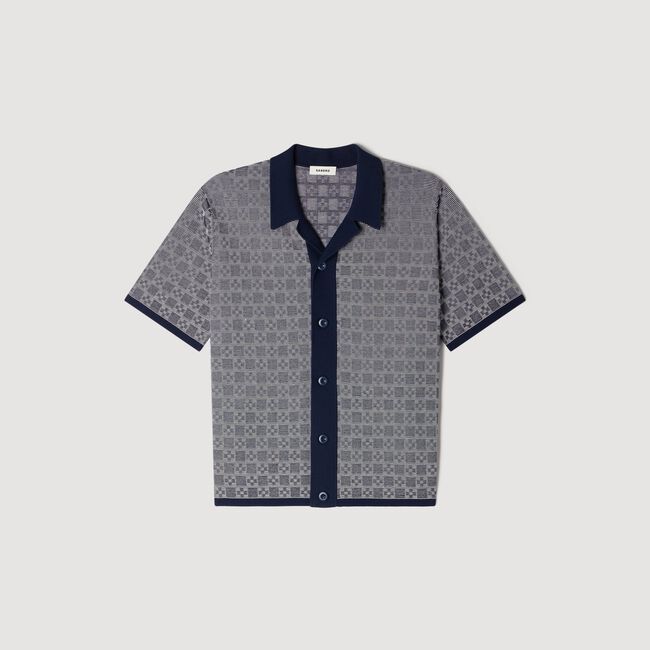 Square Cross jacquard shirt