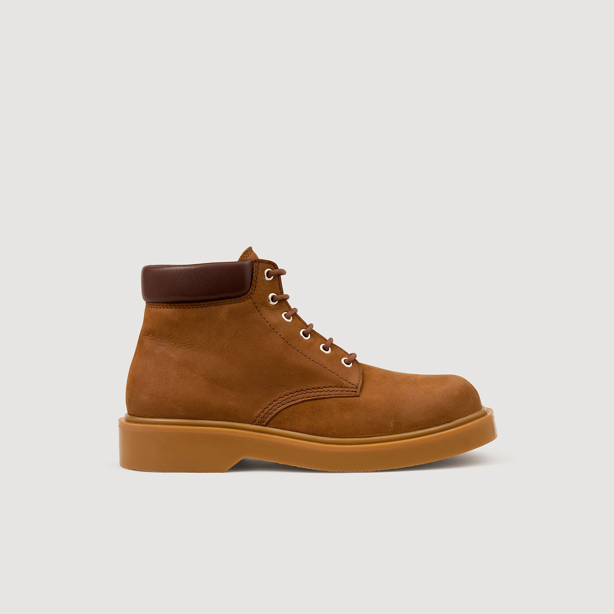 Nubuck and leather boots Nubuck and leather boots