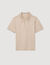 Short-sleeve knitted polo shirt