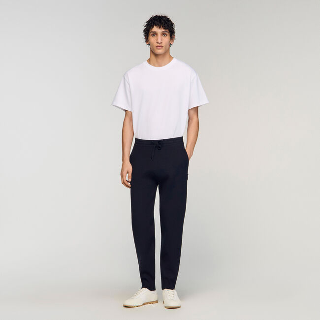 Knit jogging bottoms