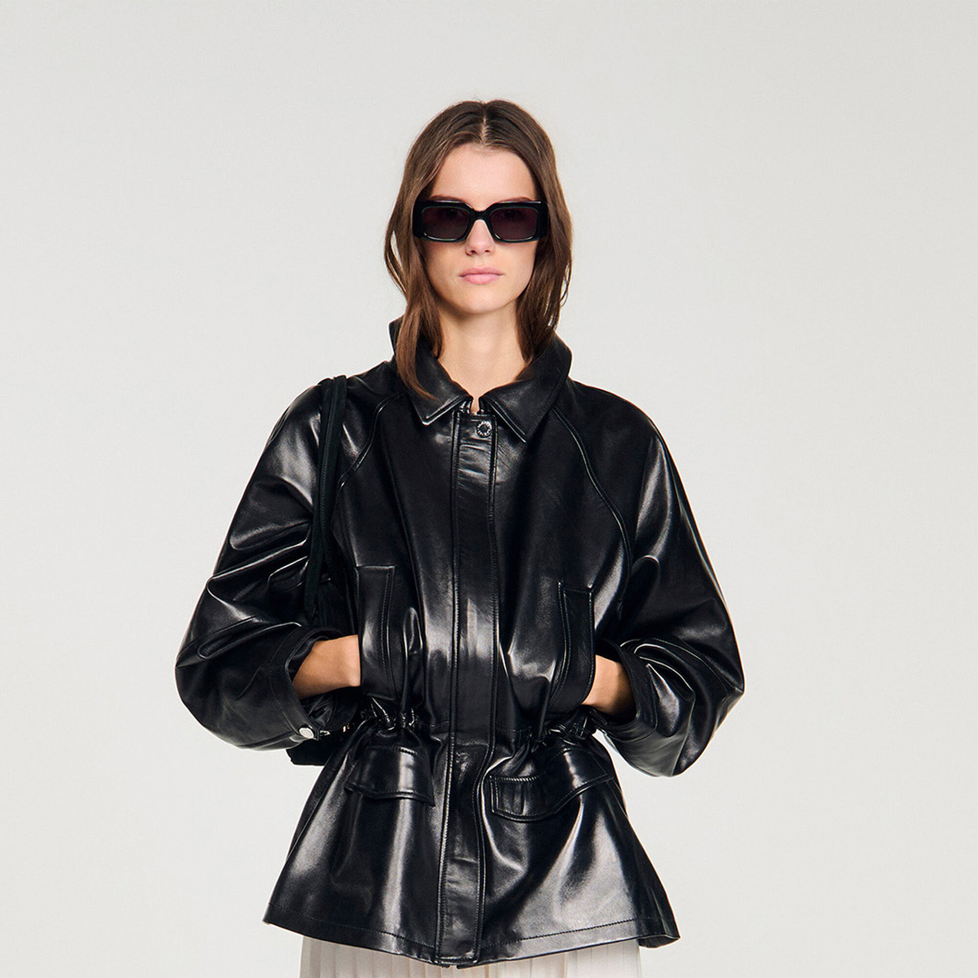 Smooth leather jacket